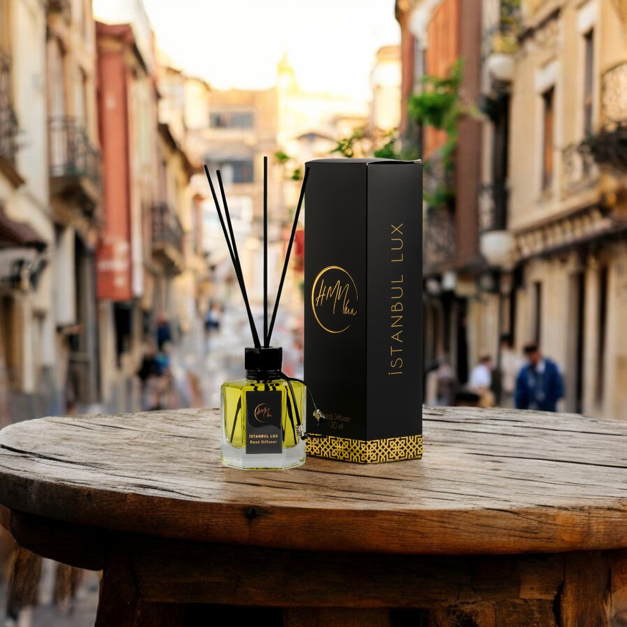 HMNLUX İstanbul Bambu Çubuklu Ortam Kokusu 120 ml | Kalıcı Ortam Kokusu