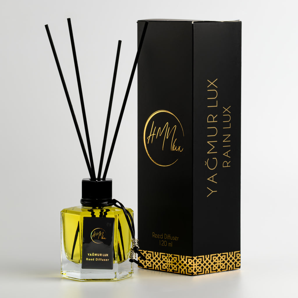 HMNLUX Yağmur Bambu Çubuklu Ortam Kokusu 120 ml | Kalıcı Ortam Kokusu