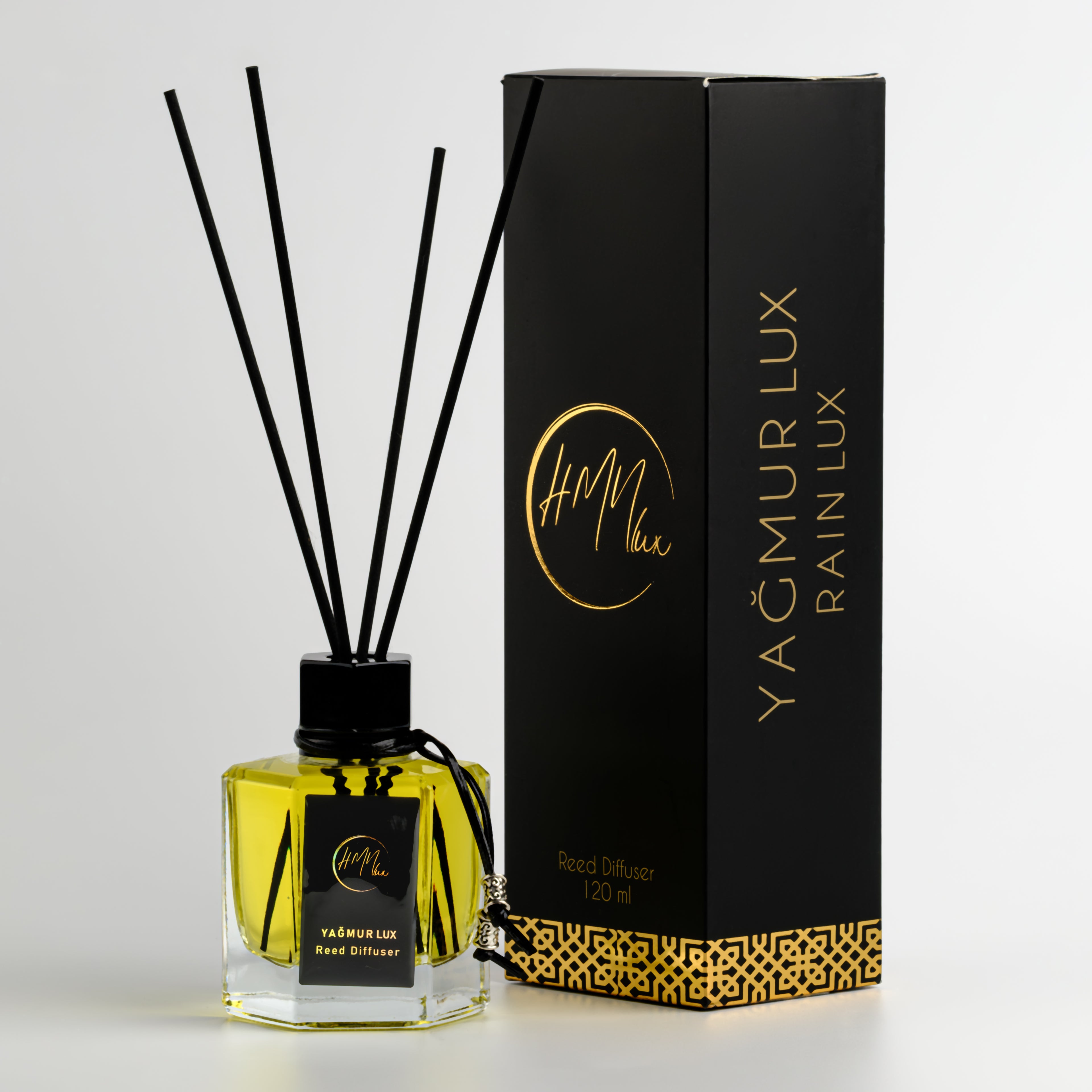 HMNLUX Yağmur Bambu Çubuklu Ortam Kokusu 120 ml | Kalıcı Ortam Kokusu