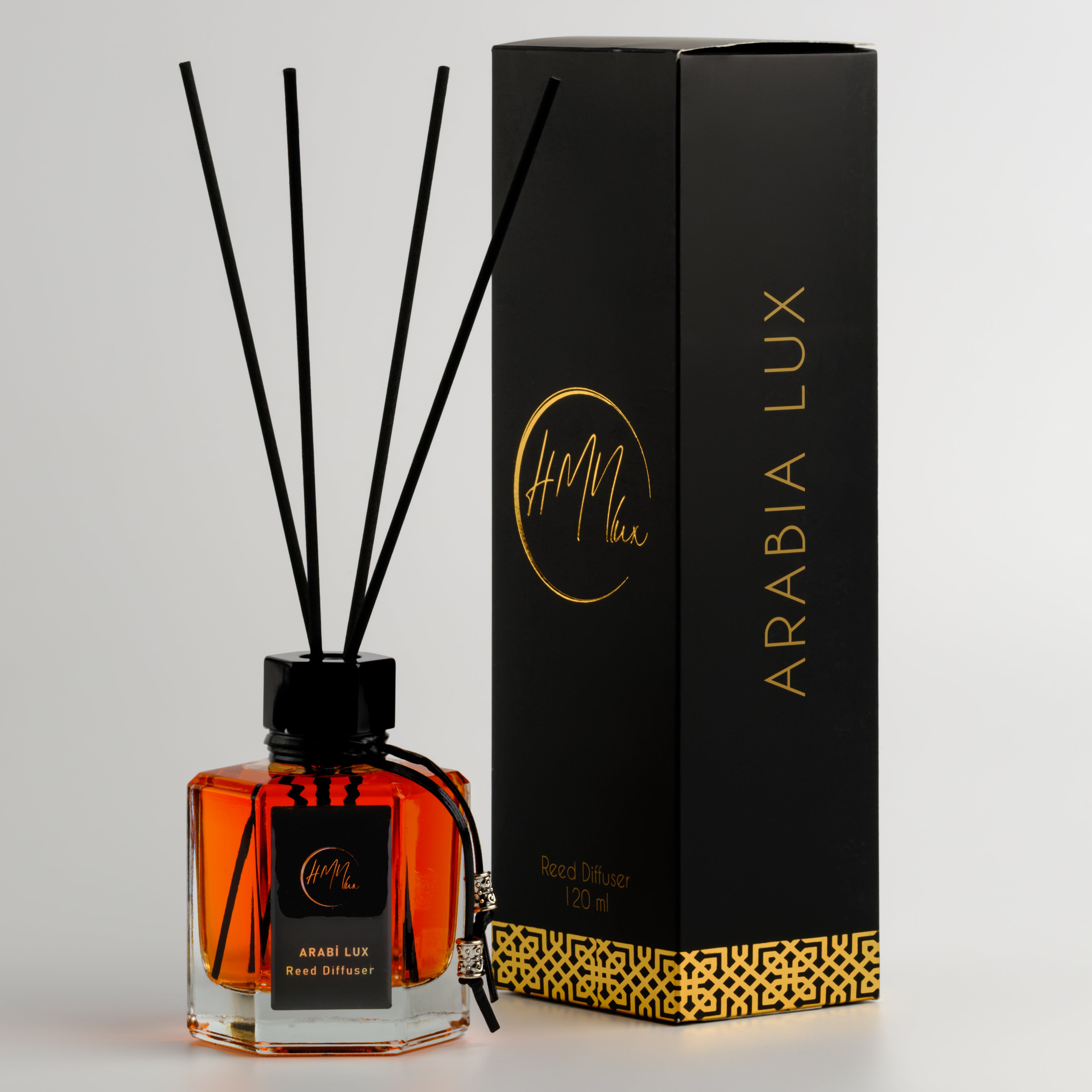 HMNLUX Arabia Bambu Çubuklu Ortam Kokusu 120 ml | Kalıcı Ortam Kokusu